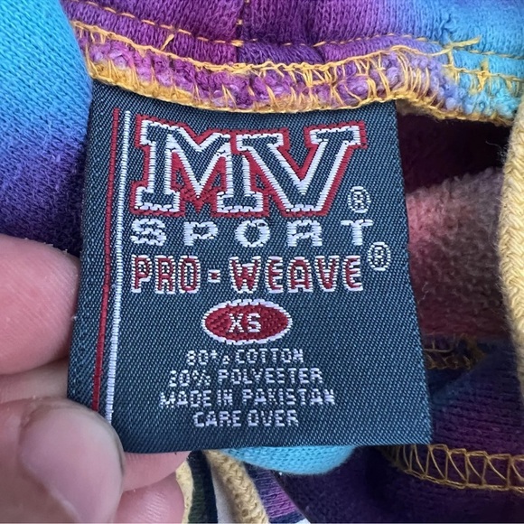 Vintage Penn State University Pro Weave Tie Dye Pullover Hoodie Sweater Size XS - Picture 4 of 4